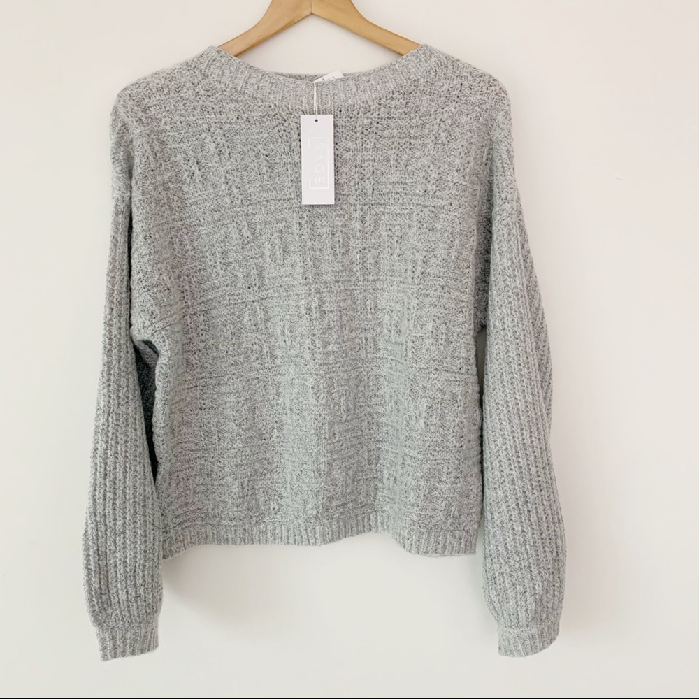 Sage the Label Sunday Feels Crosshatch Sweater